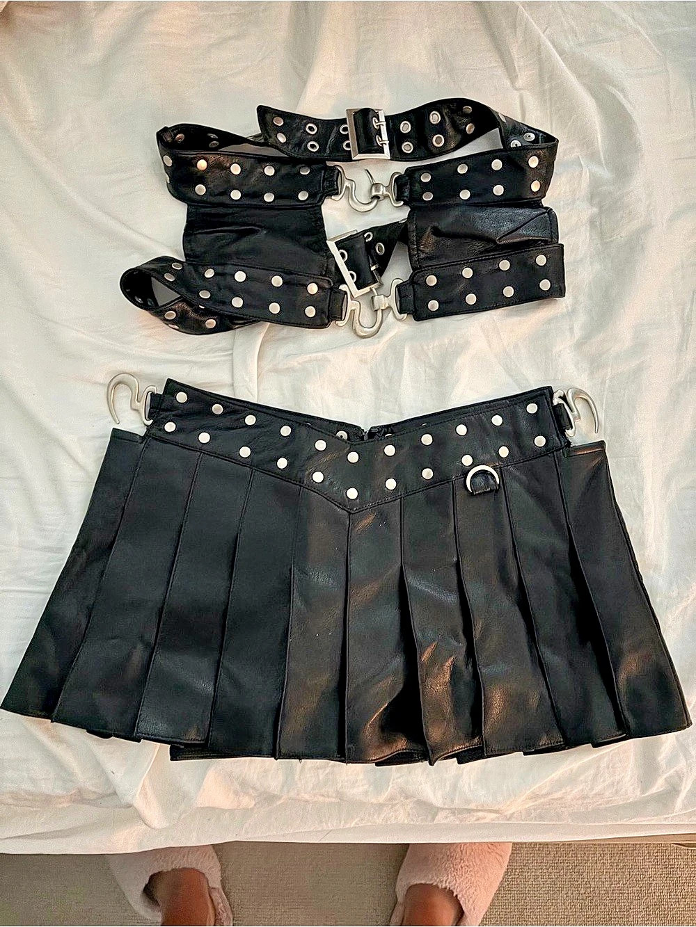 IAMGIA Studded Mini Skirt Set